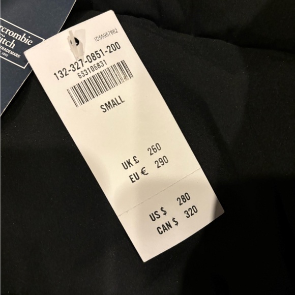 Abercrombie Fitch Mens Navy Wind Water Resistant Hooded Ultra Parka Jacket NEW - Picture 5 of 6